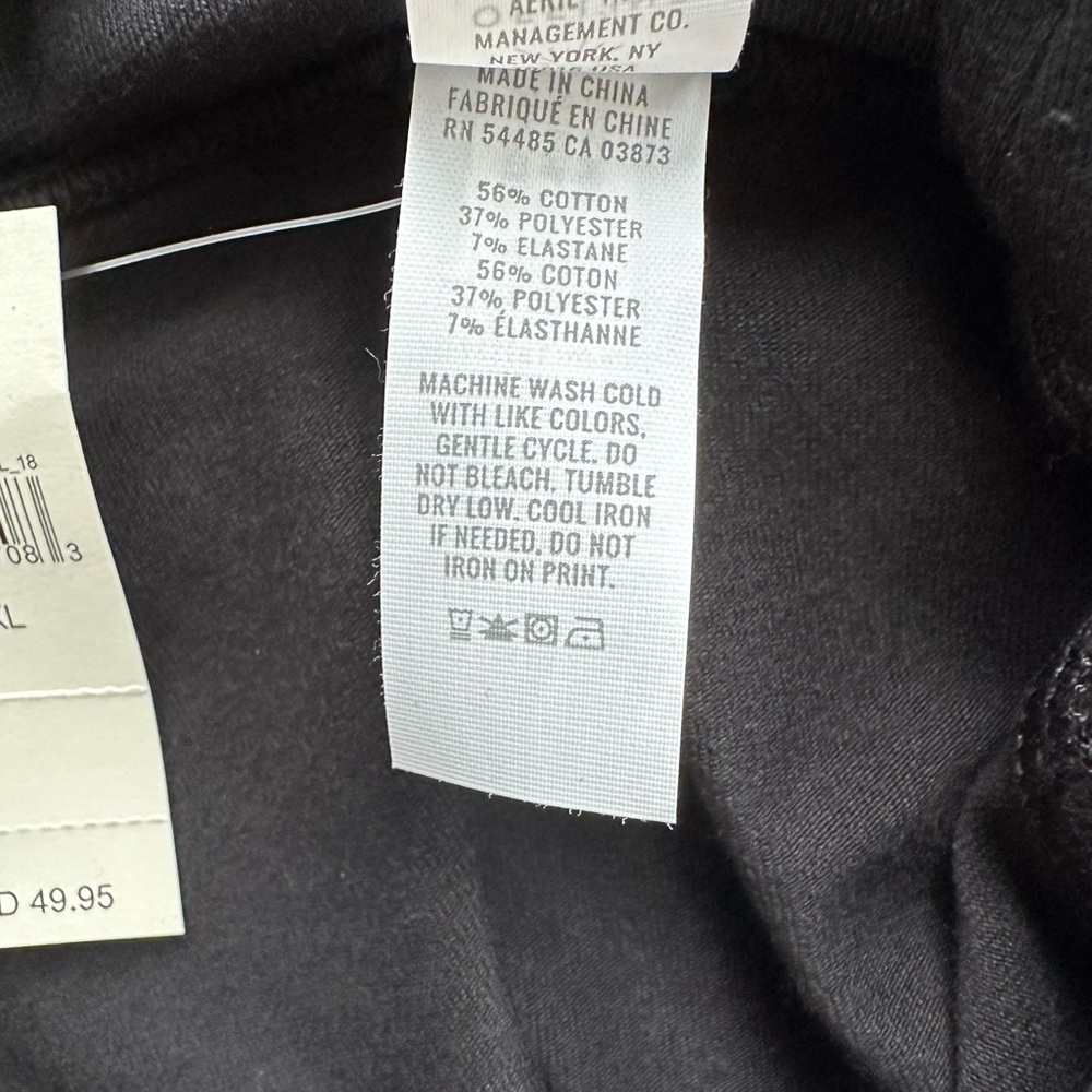 OFFLINE By Aerie OG Foldover High Waisted Super Flare Legging in Black Size XL - Picture 9 of 11